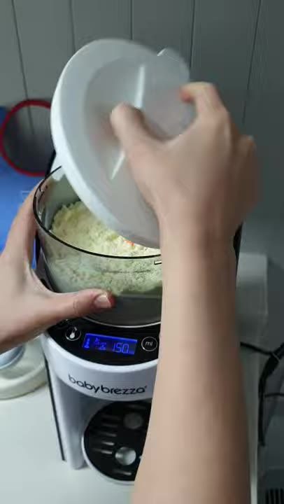 2단계 분유통 뚜껑을 돌려 열기 — 브레짜 자동분유제조기 화면