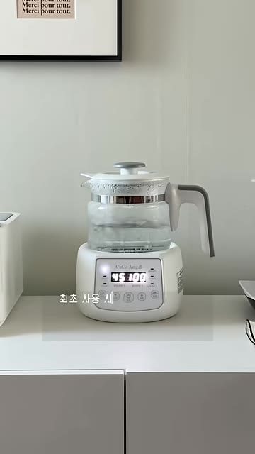 1단계 중성세제로 씻고 소독모드로 끓이기 — 코코엔젤 분유포트 화면