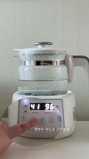 4단계 원하는 온도로 조절하기 — 코코엔젤 분유포트 화면