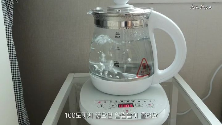 5단계 알림음 울릴 때까지 기다리기 — 소베맘 분유포트 화면