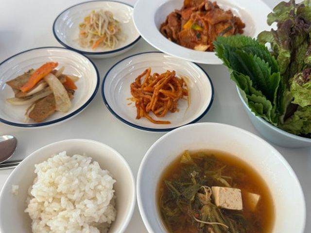 관리사가 준비한 산모 식사 한 상